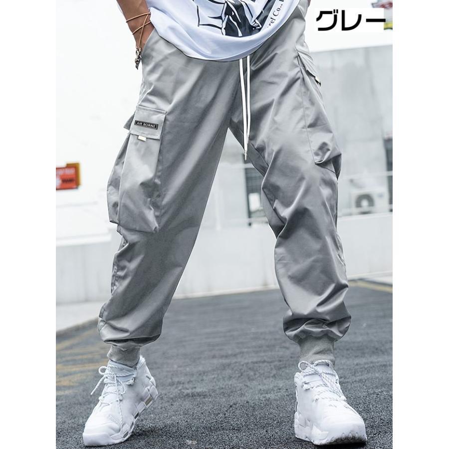 カーゴパンツ メンズ ジョガーパンツ ワークパンツ ロング丈 ロングパンツ 通気性 ウエストゴム カジュアルパンツ ズボン 