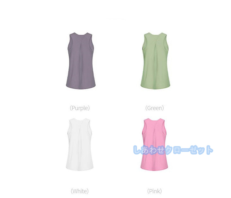 ヨガウェア レディース トップス 袖なし Tシャツ ホットヨガ スポーツウェア 速乾 重ね着 おしゃれ かわいい ランニングウェア 吸汗 フィットネス 
