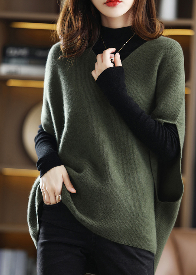 全品ポイント5% 半額クーポン付 ニットベスト レイヤード レディース 重ね着 体型カバー オーバーサイズ ゆったりサイズ 