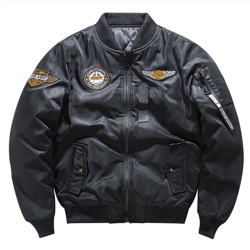 フライトジャケット MA-1 メンズ アウター ミリタリージャケット 2WAY ジップジャケットおしゃれ 大きいサイズ 中綿 ジャケット ブルゾン 秋冬春服 厚手 