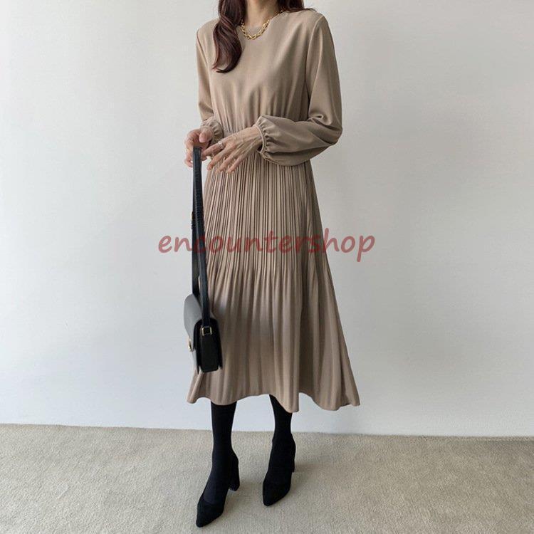 ワンピース レディース 40代ワンピース 秋冬新作 長袖ワンピース きれいめ 結婚式 柄ワンピース オシャレ 大人可愛い シフォン 通勤 フレアスカート お出かけ 