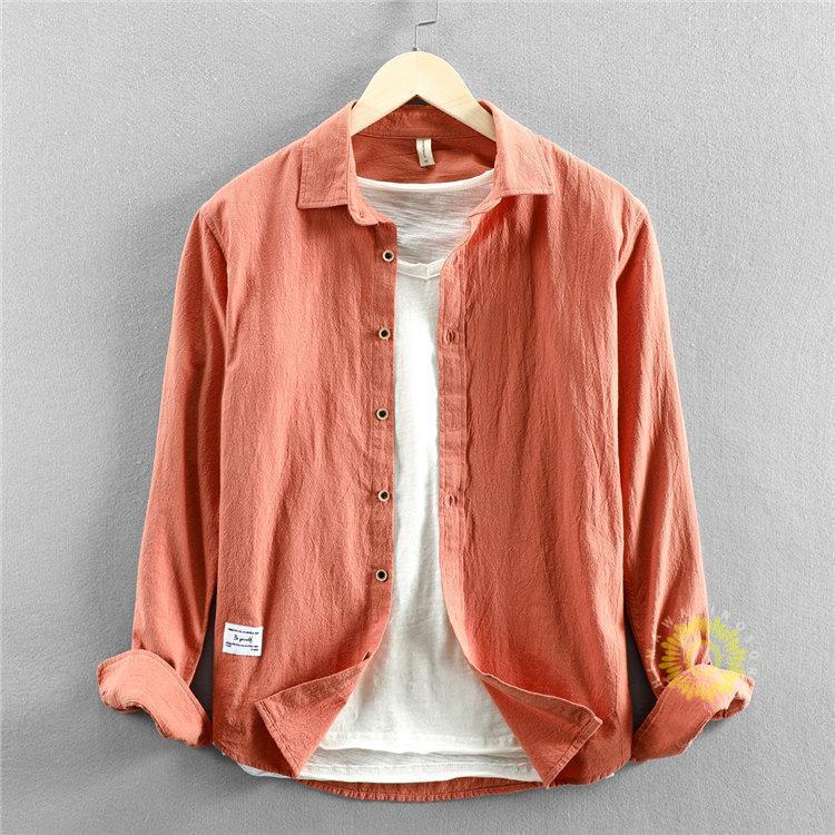 カジュアルシャツ メンズ 長袖 無地 長袖シャツ シャツ 50代 通勤 綿シャツ 秋服 トップス 綿100% 40代 春秋 白シャツ 