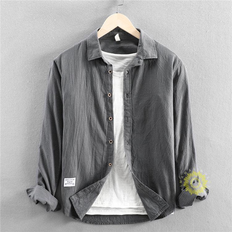 カジュアルシャツ メンズ 長袖 無地 長袖シャツ シャツ 50代 通勤 綿シャツ 秋服 トップス 綿100% 40代 春秋 白シャツ 