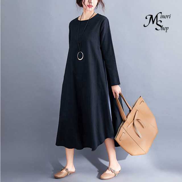 ワンピース レディース 春 長袖 ロングワンピース 春服 切り替え きれいめ 着痩せ ゆったり カジュアル 通勤着 可愛い 夏 配色 着回し 秋 