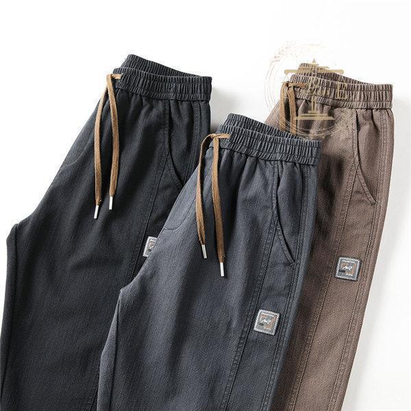 サルエルパンツ メンズ 裏起毛パンツ ジーンズ 厚手 暖かい 裏起毛 やや伸縮 暖パン 暖ズボン 厚手 ストレッチパンツ 秋冬 