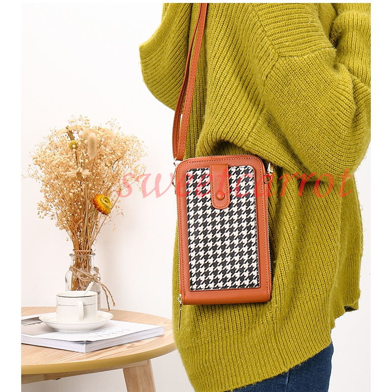 ショルダーポーチ スマホポーチ 韓国風 携帯電話バッグ 縦型 財布 お散歩バッグ ランチバッグ おしゃれ 小物 軽量 カードケース スマホバッグ 肩掛け 女性 
