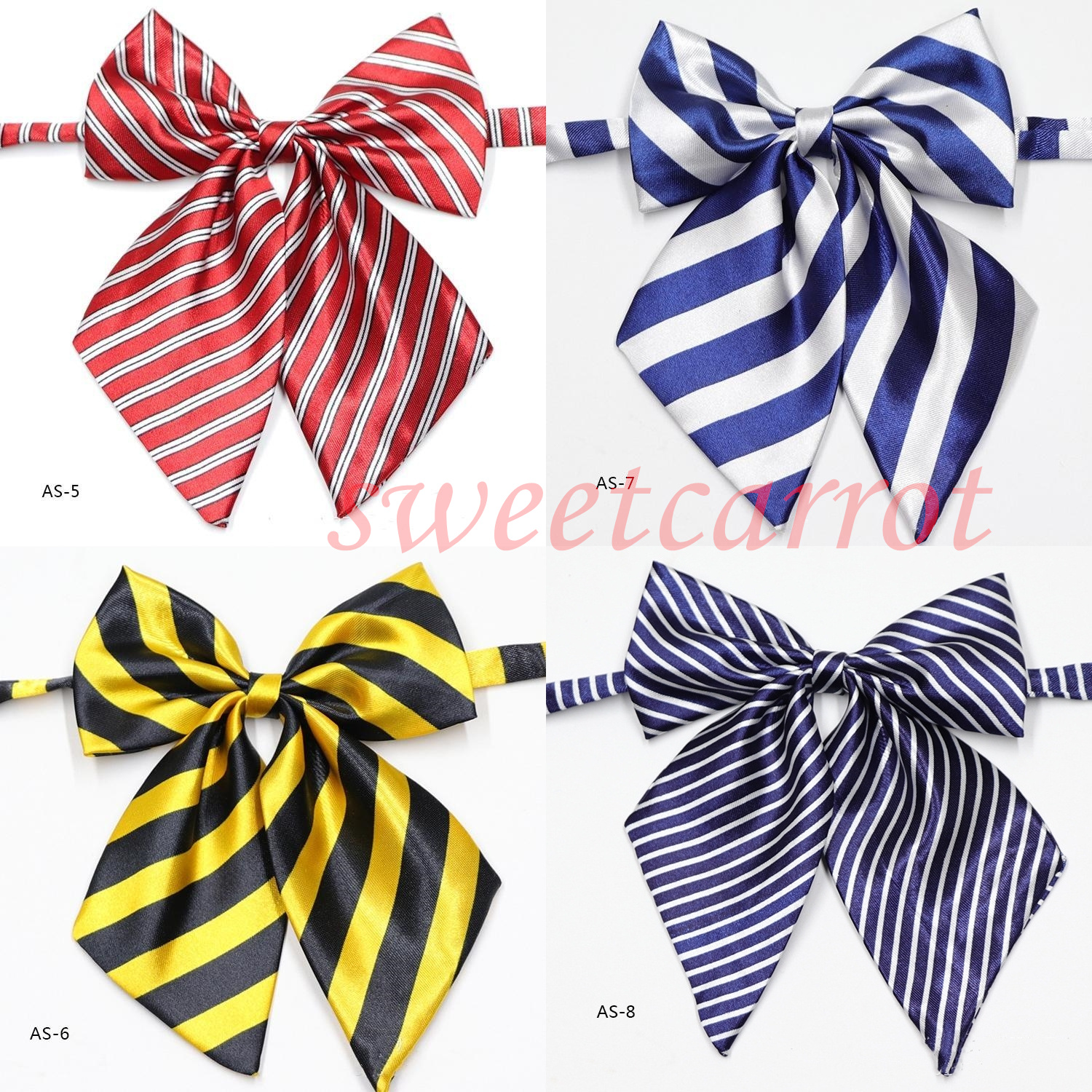 46COLOR スクールリボン お洒落 女子高生 韓国風 レディース ワンタッチ セーラー服 ストライプ 中学生 プレゼント リボン 業務用 かわいい 制服リボン 