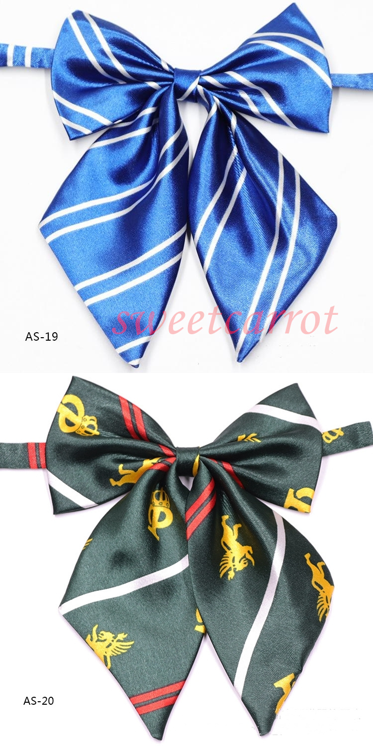 46COLOR スクールリボン お洒落 女子高生 韓国風 レディース ワンタッチ セーラー服 ストライプ 中学生 プレゼント リボン 業務用 かわいい 制服リボン 