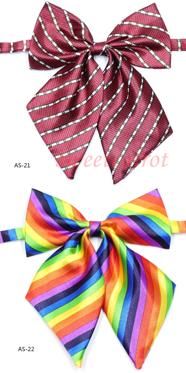 46COLOR スクールリボン お洒落 女子高生 韓国風 レディース ワンタッチ セーラー服 ストライプ 中学生 プレゼント リボン 業務用 かわいい 制服リボン 