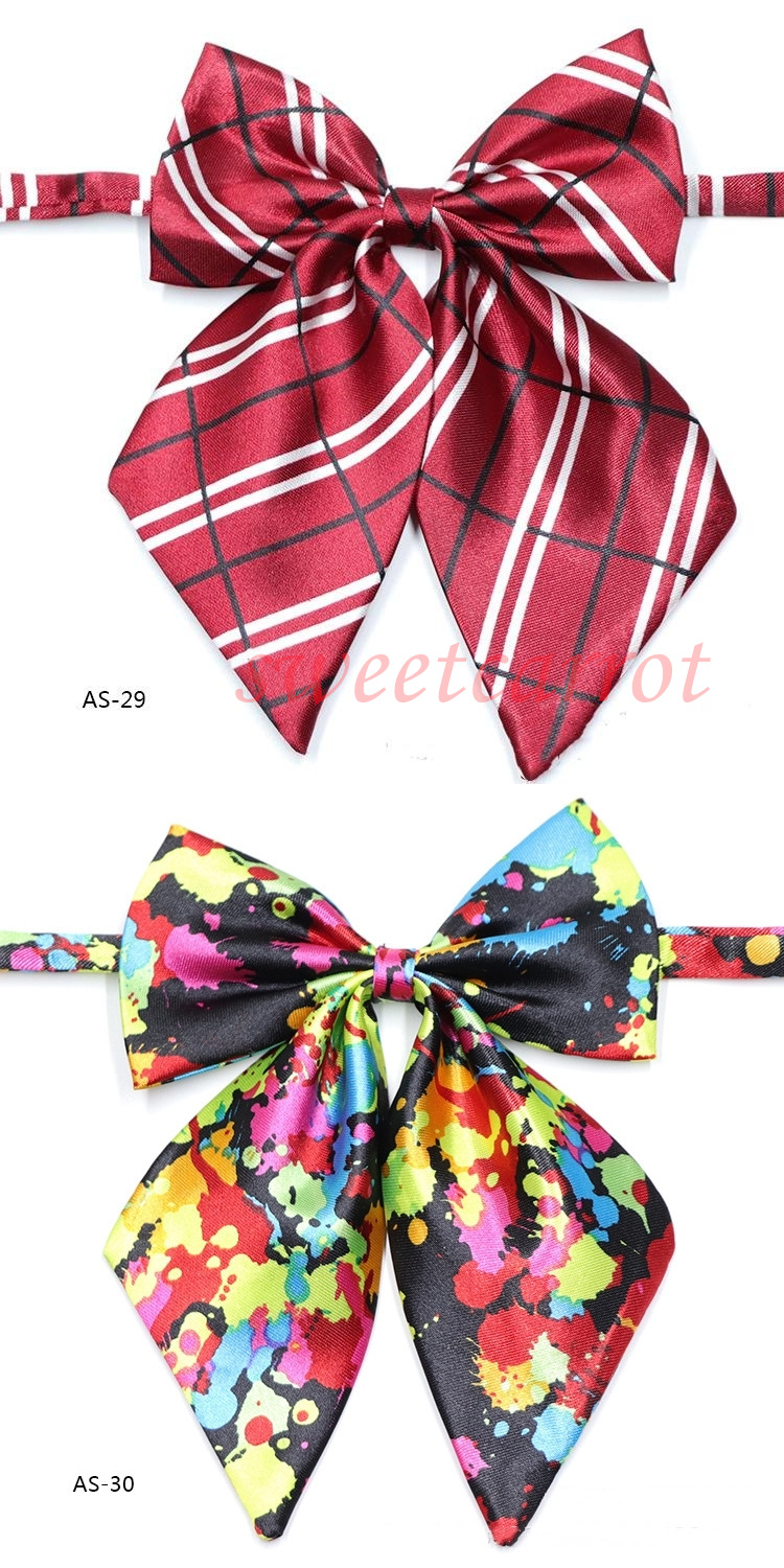 46COLOR スクールリボン お洒落 女子高生 韓国風 レディース ワンタッチ セーラー服 ストライプ 中学生 プレゼント リボン 業務用 かわいい 制服リボン 