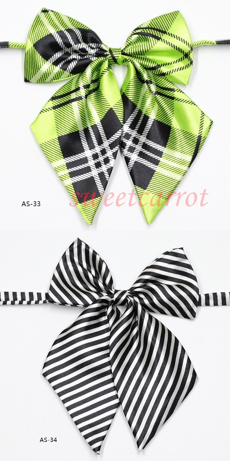 46COLOR スクールリボン お洒落 女子高生 韓国風 レディース ワンタッチ セーラー服 ストライプ 中学生 プレゼント リボン 業務用 かわいい 制服リボン 