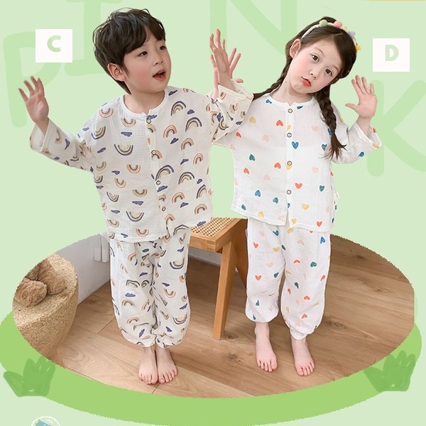 子供パジャマ キッズ ベビー 男の子 女の子 綿100% 子ども服 夏 保育園 秋 やわらか肌触り 子ども服 ガーゼ生地 お着替え 小学生 子供服 ルームウエア 幼稚園 
