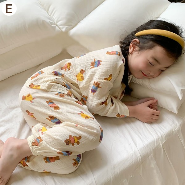 子供パジャマ キッズ ベビー 男の子 女の子 綿100% 子ども服 夏 保育園 秋 やわらか肌触り 子ども服 ガーゼ生地 お着替え 小学生 子供服 ルームウエア 幼稚園 
