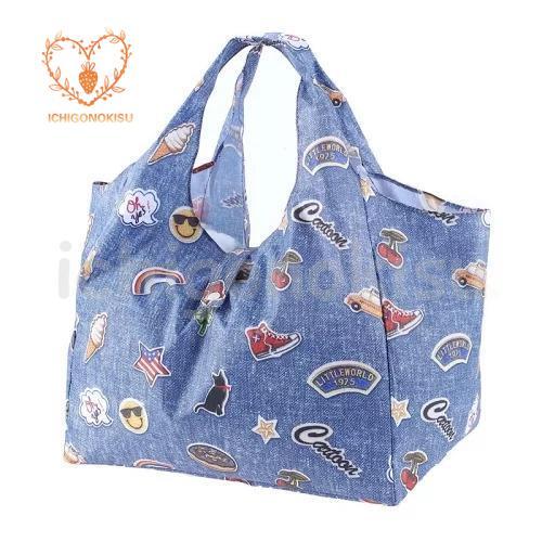 エコバッグ 折りたたみ マチ広 コンビニバッグ 大容量 お弁当 バッグ トートバッグ エコバック 自立 レジカゴ型 