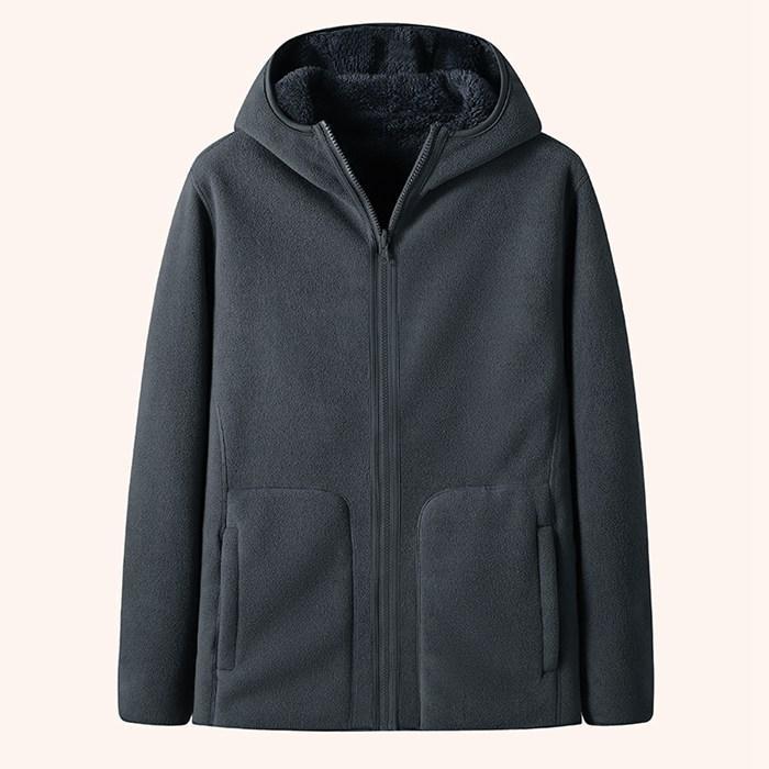 フブルゾン メンズ 2TYPE フーディ 立ち襟 両面着用 ボア フ無地 リバーシブル アウター 