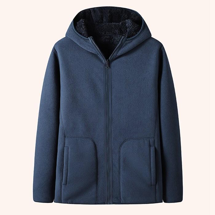 フブルゾン メンズ 2TYPE フーディ 立ち襟 両面着用 ボア フ無地 リバーシブル アウター 