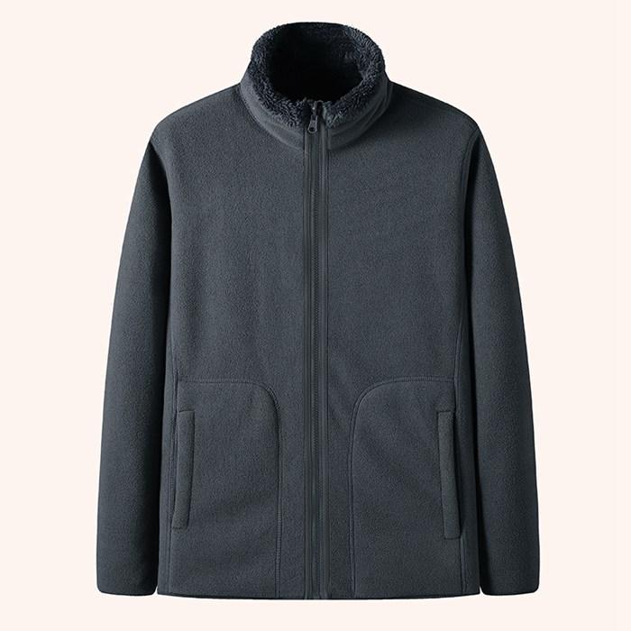 フブルゾン メンズ 2TYPE フーディ 立ち襟 両面着用 ボア フ無地 リバーシブル アウター 