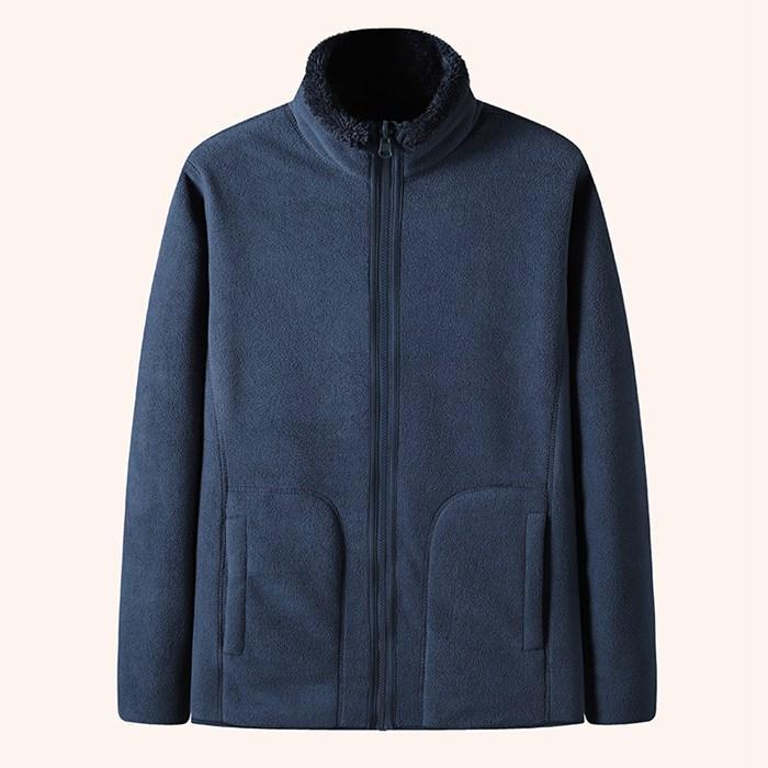 フブルゾン メンズ 2TYPE フーディ 立ち襟 両面着用 ボア フ無地 リバーシブル アウター 