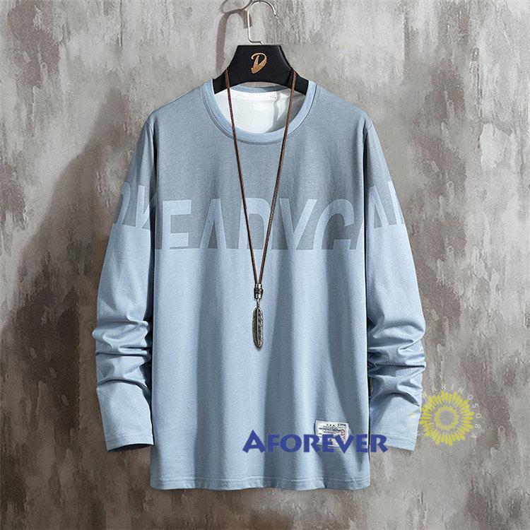 Tシャツ 長袖 メンズ おしゃれ ティーシャツ 長袖Tシャツ 秋服 30代 クルーネック 切り替え ファッション カジュアル 40代 英字 プルオーバー トップス 秋 50代 