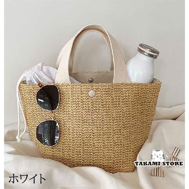 おしゃれ かごバッグ トートバッグ 女性用 かばん カゴバッグ カジュアル 無地 ナチュラル 可愛い マチあり 手提げバッグ シンプル 