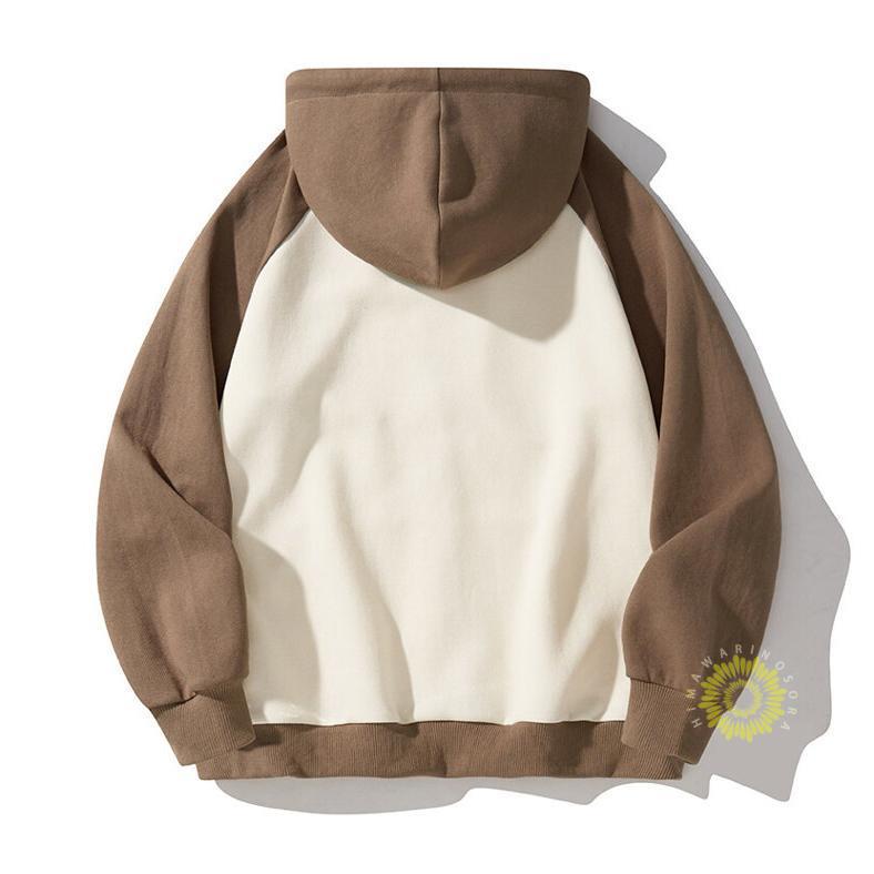 ジップメンズ 長袖 秋服 秋物 スウェット切り替え フード付き おしゃれ カジュアル トップス 