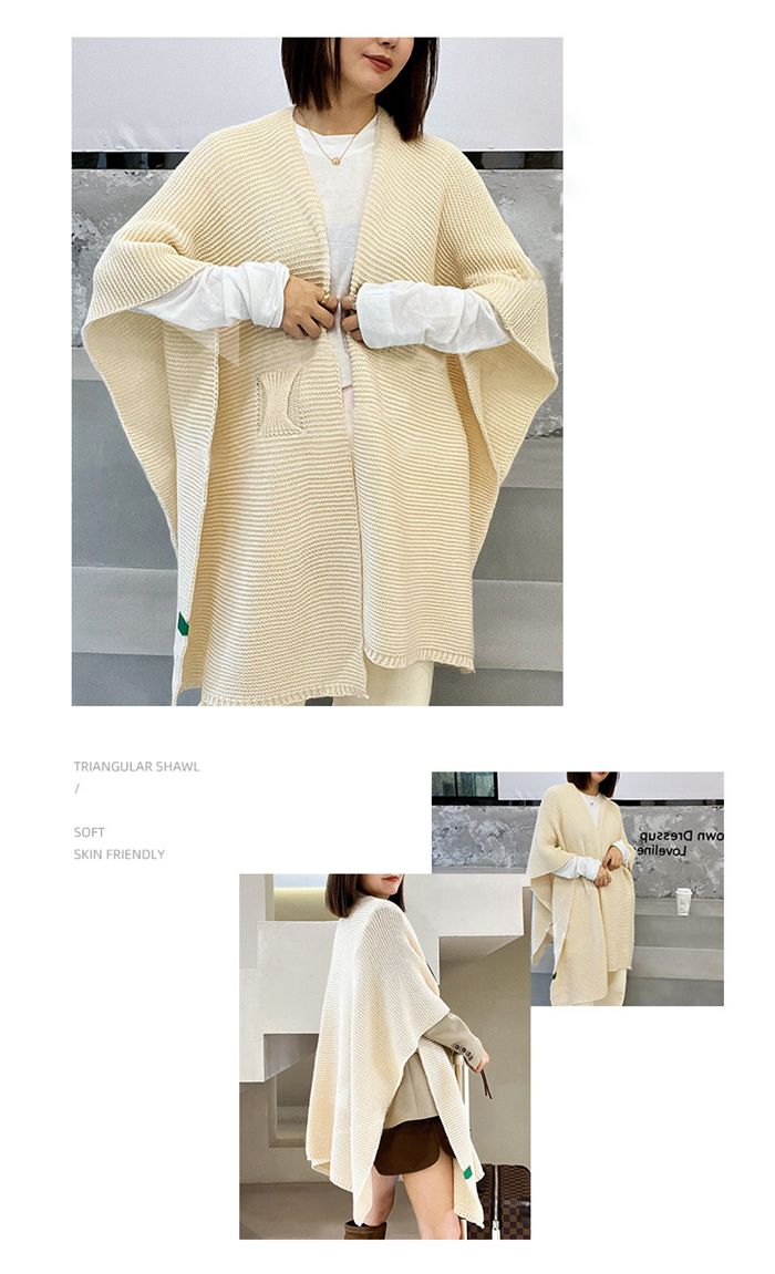 ニットケープ ショール レディース ポレロ ストール ポンチョ レディース 秋冬 防寒着 大判 ニット ケープ ケープコート ショール 