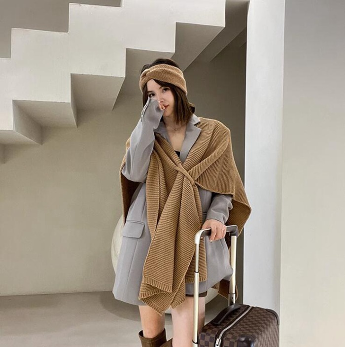 ニットケープ ショール レディース ポレロ ストール ポンチョ レディース 秋冬 防寒着 大判 ニット ケープ ケープコート ショール 