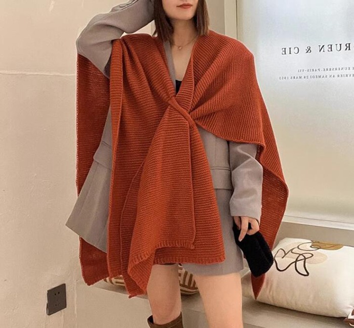 ニットケープ ショール レディース ポレロ ストール ポンチョ レディース 秋冬 防寒着 大判 ニット ケープ ケープコート ショール 