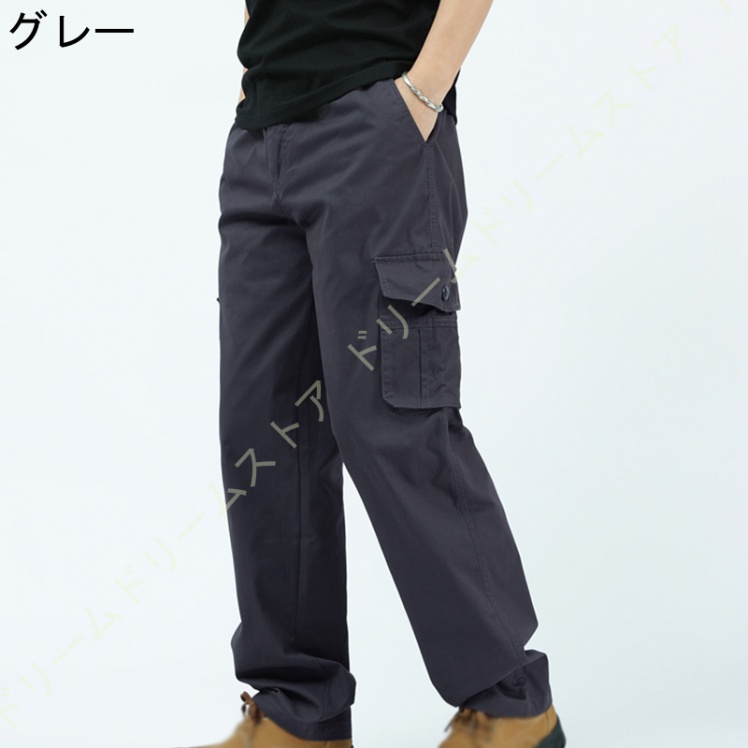 チノ カーゴパンツ スリムテーパード メンズ チノパン ズボン キャンプ ストレッチ チノパンツ ワークパンツ カジュアル 楽 アウトドア イージーパンツ ロング 