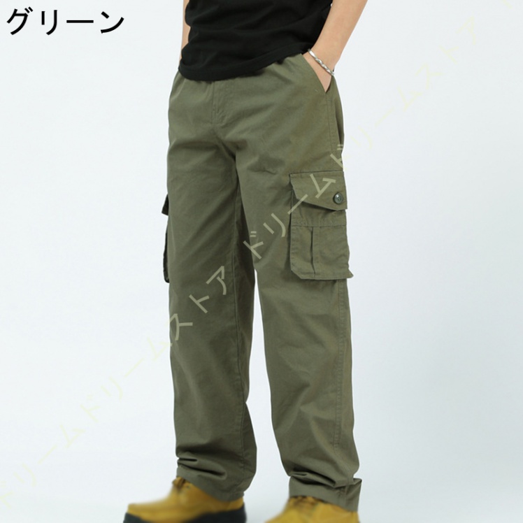 チノ カーゴパンツ スリムテーパード メンズ チノパン ズボン キャンプ ストレッチ チノパンツ ワークパンツ カジュアル 楽 アウトドア イージーパンツ ロング 