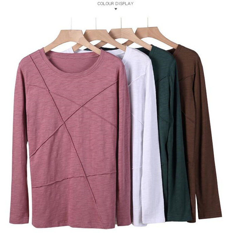 セール Tシャツ レディース カットソー 長袖 ラウンドネック カジュアル おしゃれ トップス インナー ブラウス プルオーバー シンプル ゆったり 