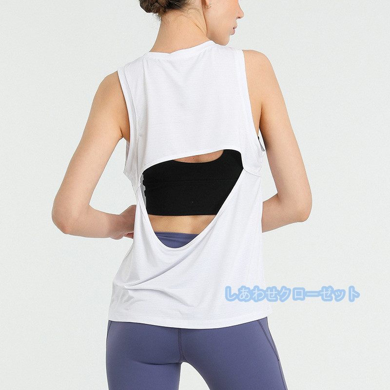 ヨガウェア レディース トップス 袖なし Tシャツ ホットヨガ おしゃれ かわいい 速乾 スポーツウェア フィットネス 吸汗 ランニングウェア 