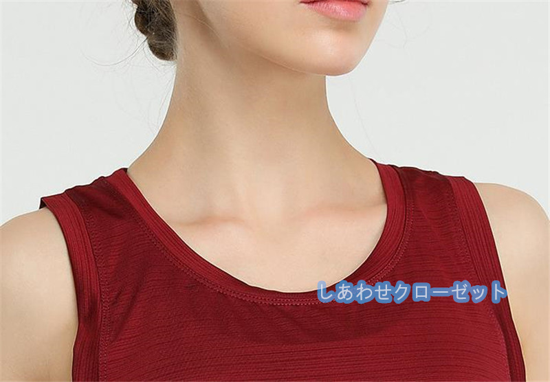 ヨガウェア レディース トップス 袖なし Tシャツ ホットヨガ おしゃれ かわいい 速乾 スポーツウェア フィットネス 吸汗 ランニングウェア 
