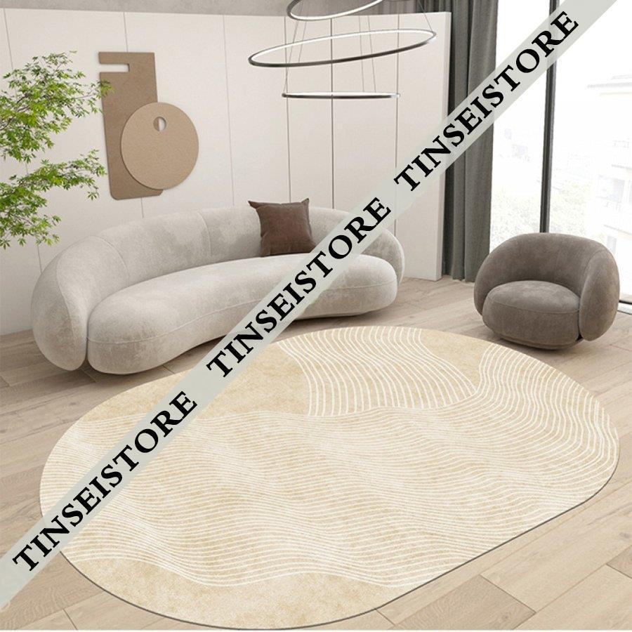 北欧 円丸ラグマット部屋 丸型カーペット 円形 ラグ カーペット 柔らか 床暖房対応 まる型 マット書斎 洗える 丸いカーペット 防音 おしゃれ幾何学柄 