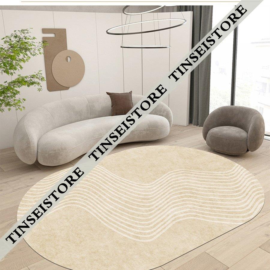 北欧 円丸ラグマット部屋 丸型カーペット 円形 ラグ カーペット 柔らか 床暖房対応 まる型 マット書斎 洗える 丸いカーペット 防音 おしゃれ幾何学柄 