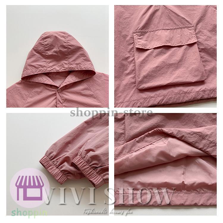 キッズ アウター 長袖 トップス フードつき プルオーバー ポケット カジュアル 動きやすい シンプル ノー あわせやすい 着やすい 