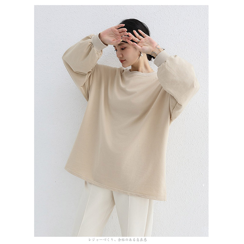 トレーナー レディース ゆったり スウェット カットソー 長袖 可愛い ビッグシルエット プルオーバー おしゃれ Tシャツ ストライプ 大きいサイズ カジュアル 