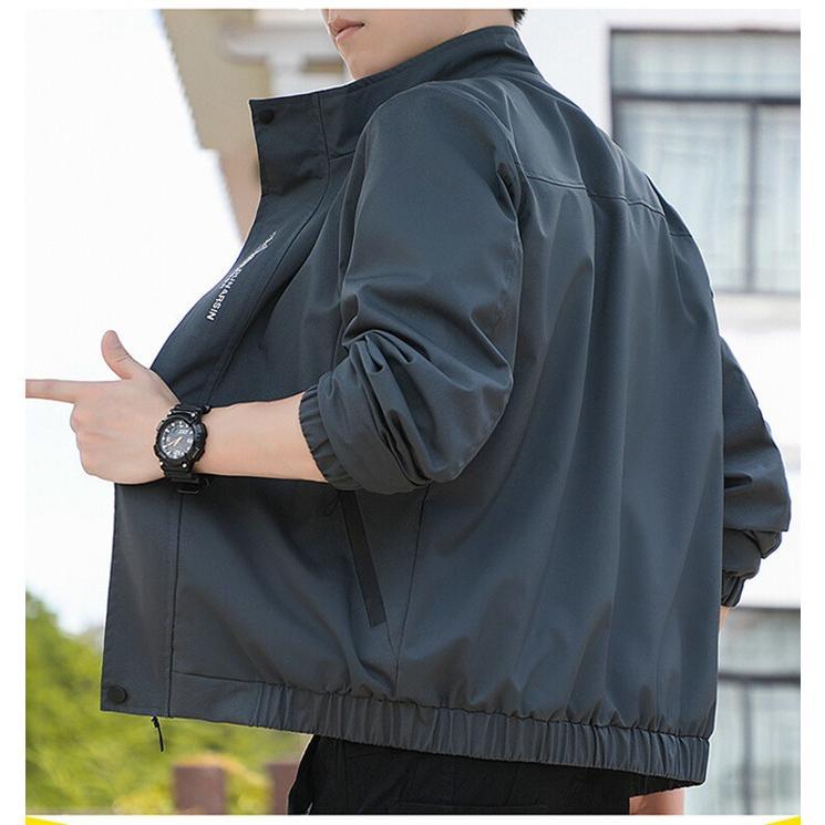 カジュアル メンズ トップス 薄手 無地 春 おしゃれ 通勤 ファッション 通学 長袖 前開 秋 