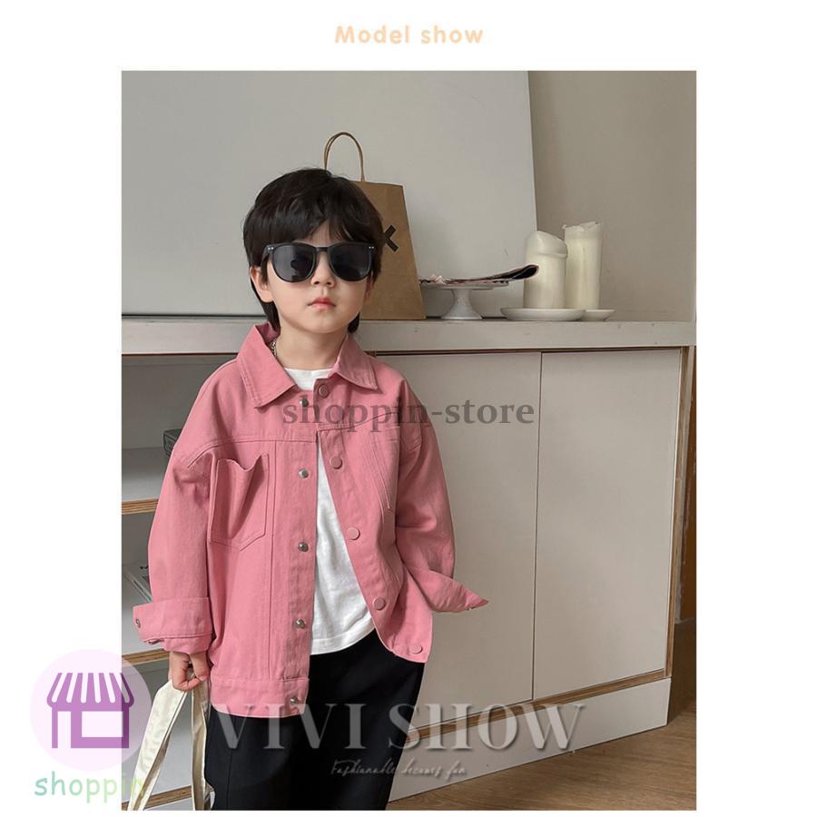 キッズ シャツ 長袖 トップス アウター スナップボタン 着やすい おしゃれ あわせやすい かわいい ゆったり ノーカジュアルシャツ 動きやすい シンプル 