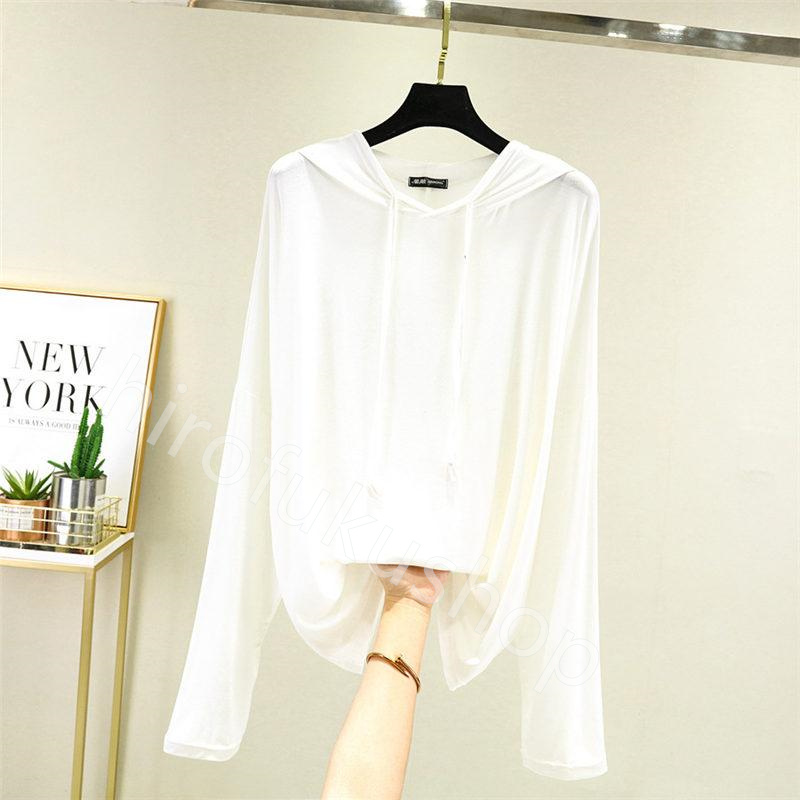 フード付き Tシャツ カットソー レディース 長袖 薄手 ゆったり トップス 春秋 ルームウエア モダール Tシャツ 長袖Tシャツ 柔らかい 