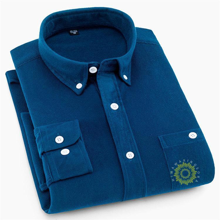 カジュアルシャツ 長袖 メンズ ボタンダウンシャツ 無地 シャツ トップス 秋服 冬服 通勤 ビジネス シンプル コーデュロイシャツ 