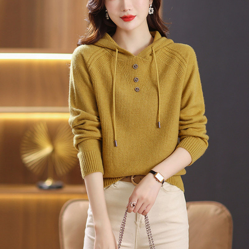 ニット レディース カーディガン トップス 長袖 フード付き シンプル ゆったり カジュアル ジップアップ 春秋コーデ おしゃれ 