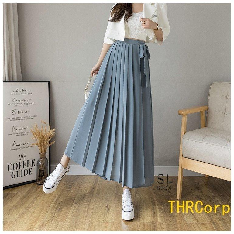 パンツ レディース ワイドパンツ ガウチョパンツ ウエストリボン スカーチョ プリーツ スカンツ フカジュアル 
