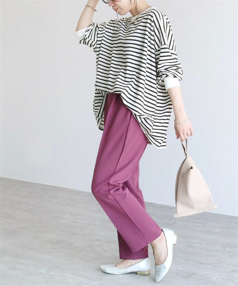 Tシャツ レディース カットソー 長袖 トレーナー トップス カジュアル プレゼント シンプル 母の日 プルオーバー ゆったり ブラウス おしゃれ 