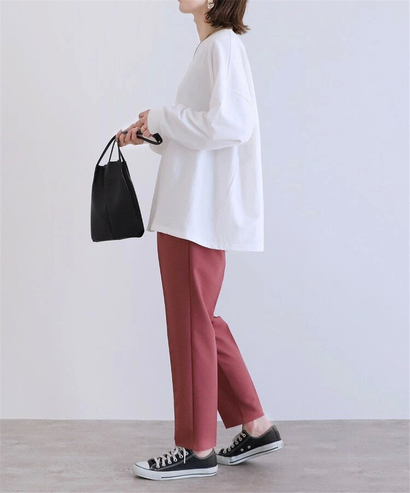 Tシャツ レディース カットソー 長袖 トレーナー トップス カジュアル プレゼント シンプル 母の日 プルオーバー ゆったり ブラウス おしゃれ 