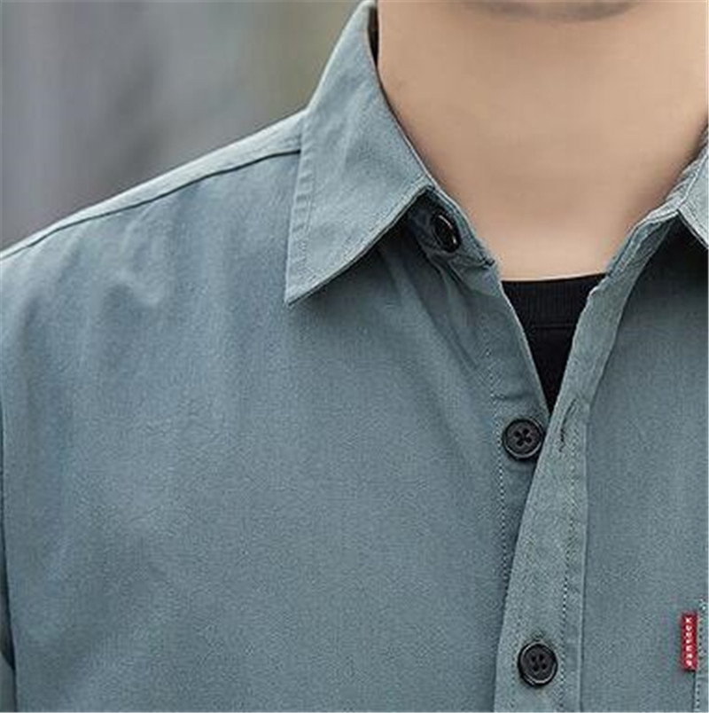 カジュアルシャツ メンズ 長袖シャツ ビジネス シャツ ワークシャツ アウター 紳士服 トップス 無地 オフィス 開襟シャツ 長袖 通勤 春秋 