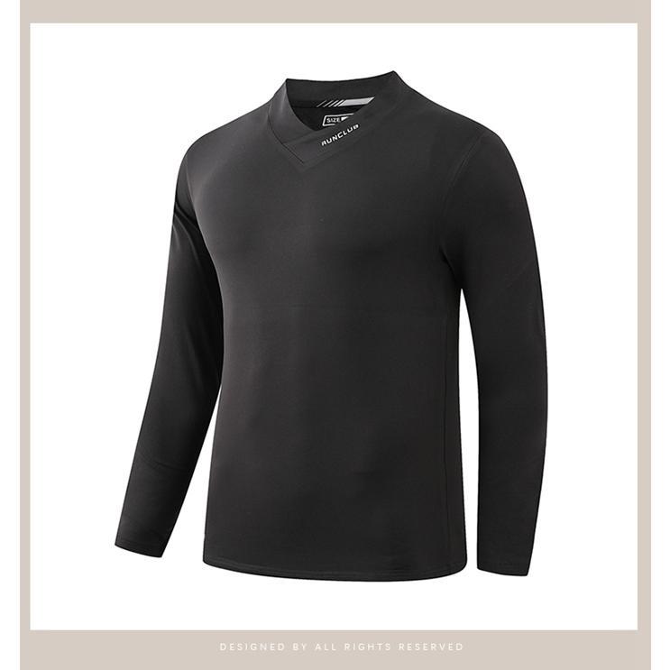 Tシャツ メンズ 速乾性 通気性 弾力性 長袖Tシャツ シンプル カジュアル ストレッチ ファッション 無地 長袖 Vネック トップス 
