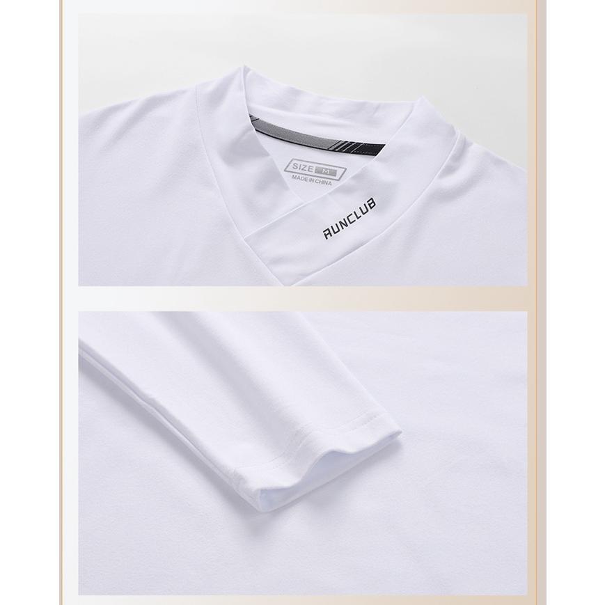 Tシャツ メンズ 速乾性 通気性 弾力性 長袖Tシャツ シンプル カジュアル ストレッチ ファッション 無地 長袖 Vネック トップス 