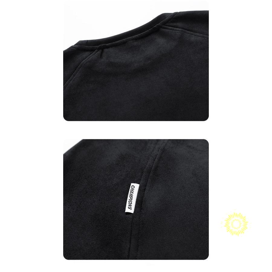 長袖トレーナー 無地 メンズ 微起毛 トレーナー 厚手 秋服 丸首 通勤 スウェットシャツ プルオーバー カジュアル シンプル お兄系 冬服 春服 トップス 