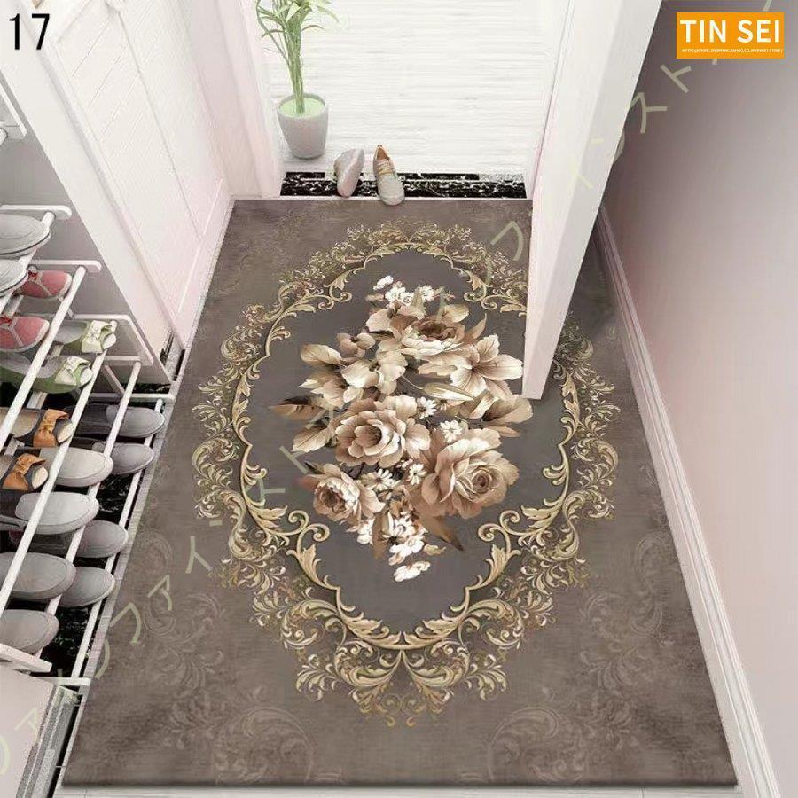 玄関クリーンマット石タイル調 オーロラ 長方形 屋外 水洗い 汚れ落とし 玄関クリーンマット 滑り止め 汚れ落とし 滑り止め 個性的な柄 レトロ ドアマット 